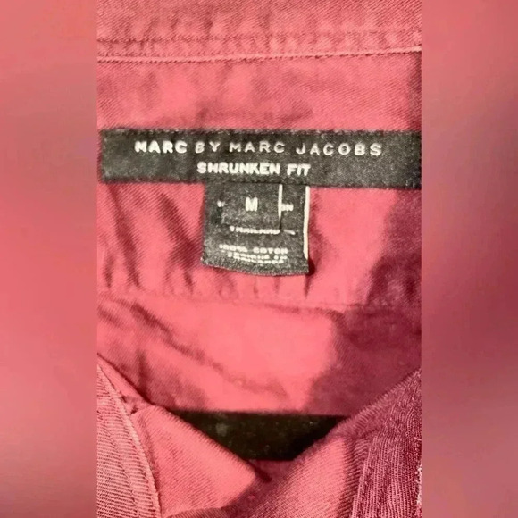 Marc by Marc Jacobs shrunken fit lightweight long sleeve button down shirt M - Picture 3 of 3